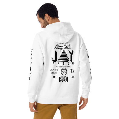 Stay gold Patches White Hoodie