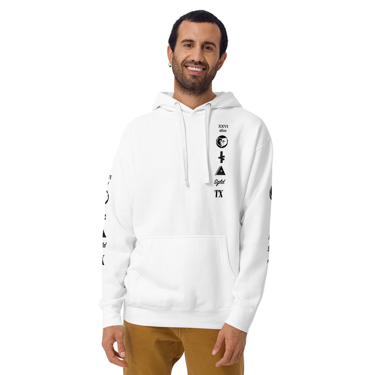 Stay gold Patches White Hoodie